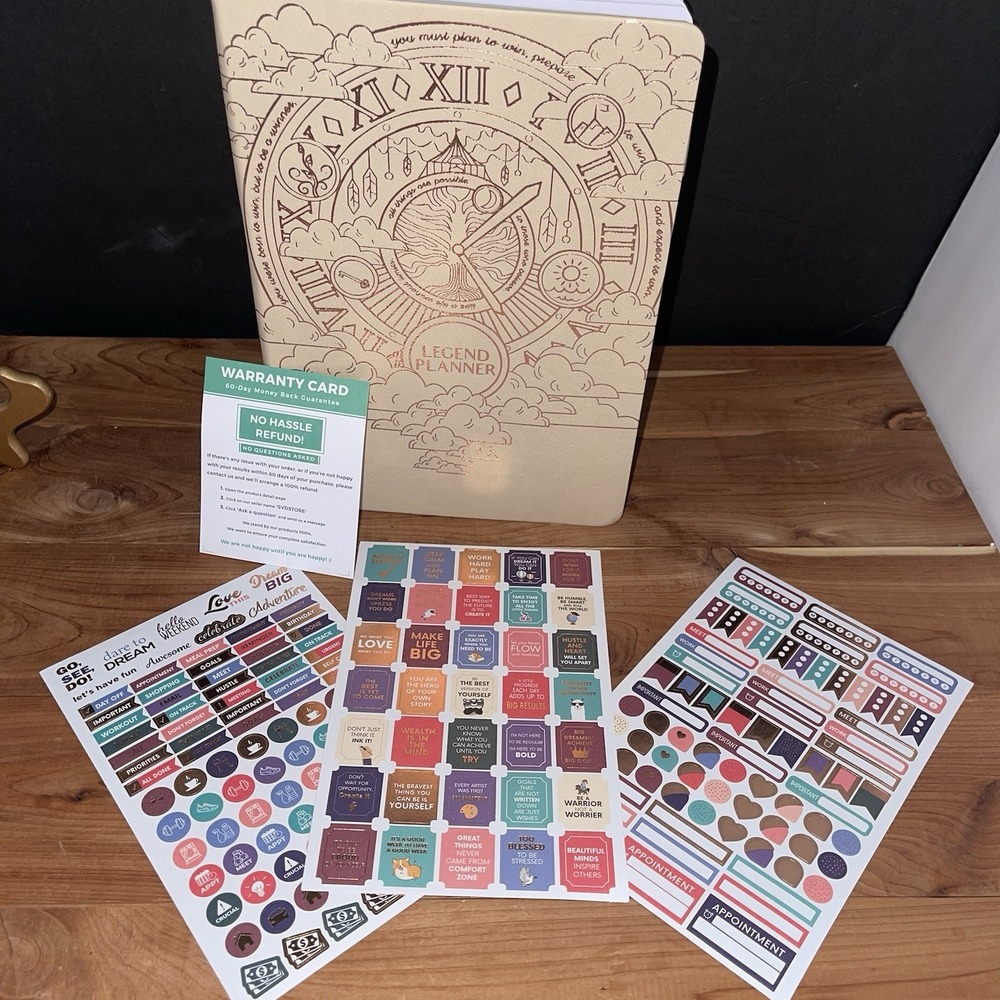 Legend Planner Weekly & Monthly Life Planner to Hit Your Goals & Live Happy